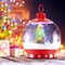68 Inch Festive Musical Christmas Street Lamp Post with Snow Globe Lantern-Red
